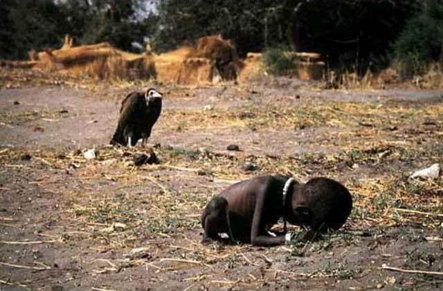 Kevin Carter photographed a starving child