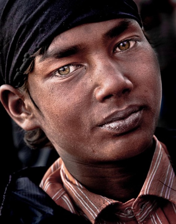 Boy At Religious Festival In Kathmandu by Mike Tagg